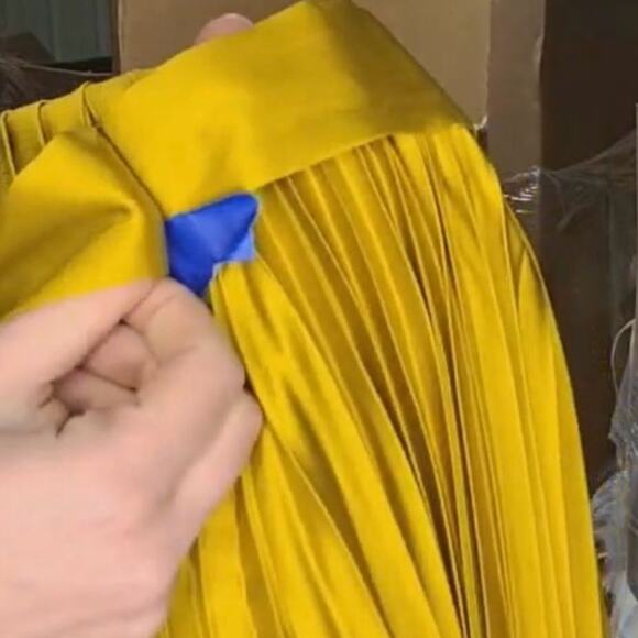 MAC DUGGAL 26483 Pleated Cap Sleeve Satin Midi Gown Size 6 New w/ Tag MSRP $338 - Picture 15 of 16